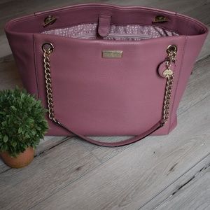 Kate Spade Dusty Peony Purse with gold chain strap